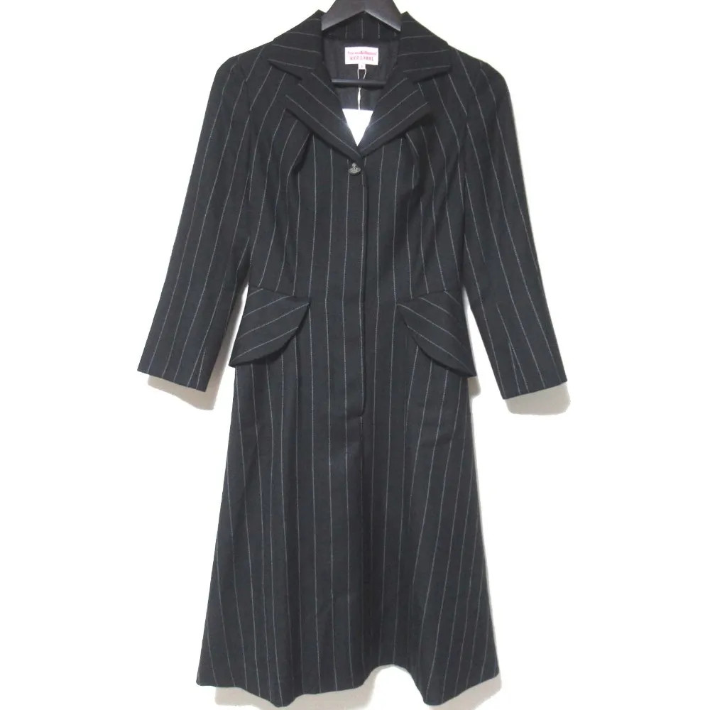 Unused Vivienne Westwood Red Label Striped Dress Coat Size 1
