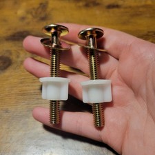 2 Sets Toilet Seat Screws Replacement Kit Universal Toilet Seat Bolts Sturdy