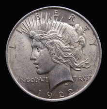 USA Peace Dollar 1923 A/UNC with lustre