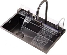 Waterfall Kitchen Sink Multifunctional Workstation 75x45x23cm USED