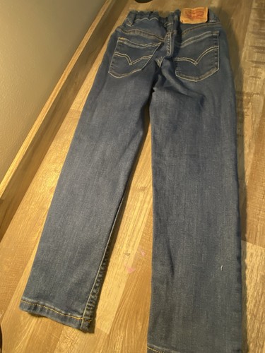 Levi’s 502 Youth Kids Boys Straight Leg Adj Waist Blue Jeans Size 6 Reg - Picture 2 of 3