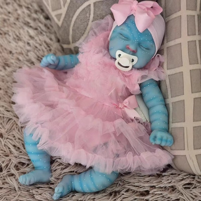Peaches Avatar Reborn Baby Doll Full Body Vinyl Waterproof Sleeping Newborn