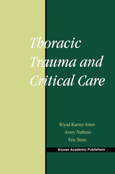 Riyad Karmy-Jones (U. A.) | Thoracic Trauma And Critical Care | Taschenbuch | Xv-image