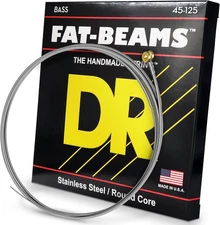 FAT-BEAM Bass Guitar Strings (FB5-45), Silver