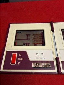 MARIO BROS 1983 GAME & WATCH HANDHELD CONSOLE *TESTED & WORKING*