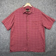 Cezani Linen Blend Button Up Shirt Mens Large...