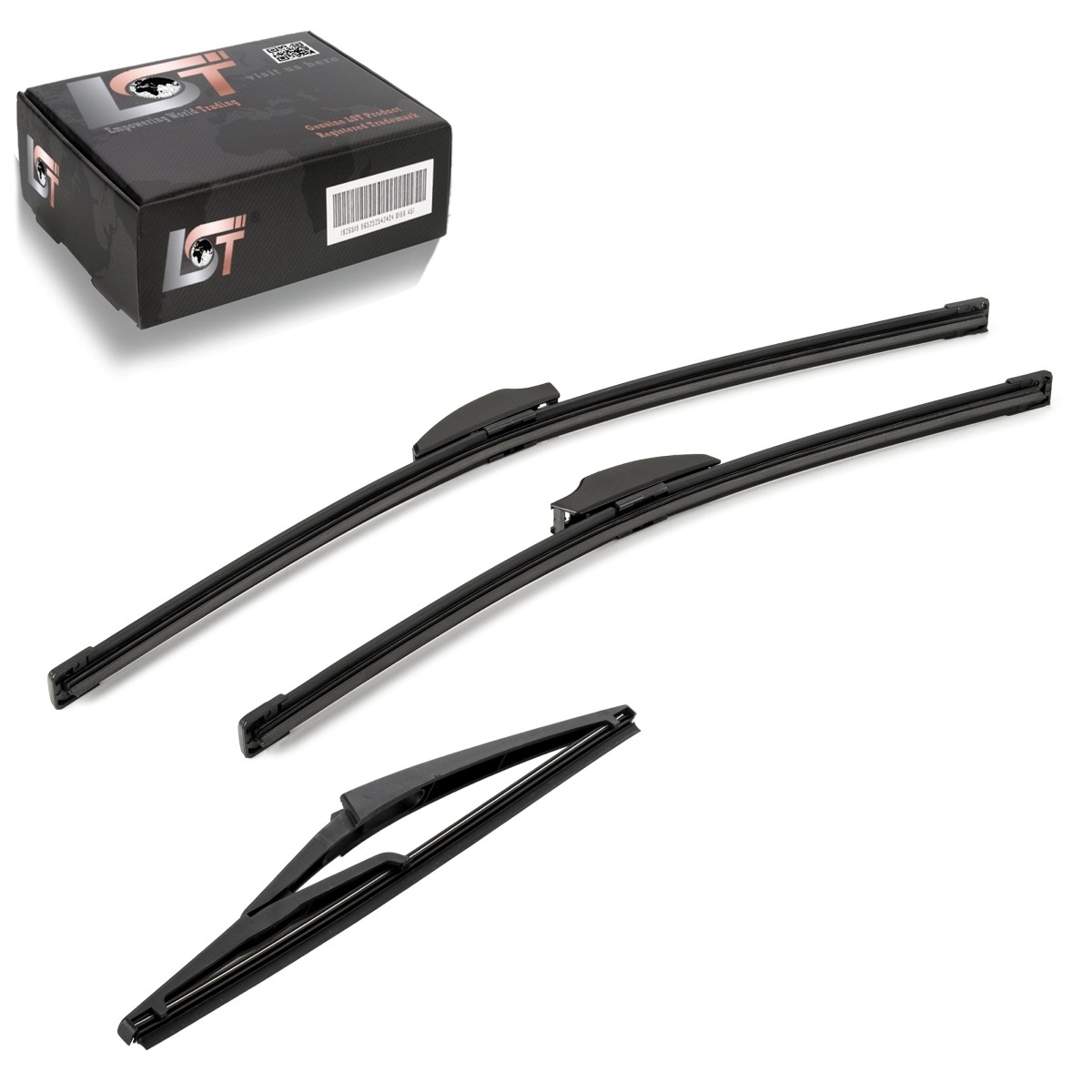 Windshield Wiper Blade Set Front And Rear For Renault Clio II