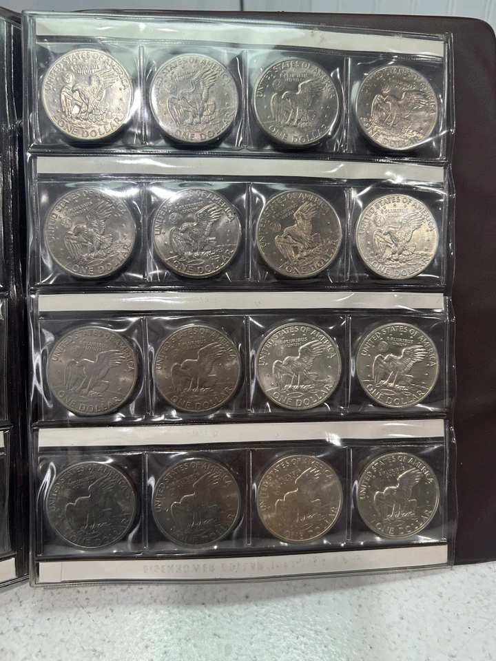 SASA (32) Piece Ike Dollar Complete Set 1971-78 UNC & Proof - Image 3 of 4