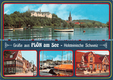 D134897 Grusse aus Plon am See Holsteinische Schweiz Schoning Gebrüder Schmidt M