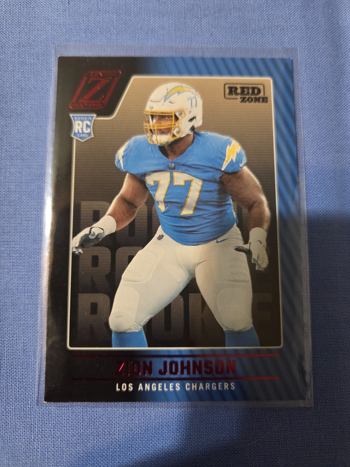 Zion Johnson Panini Zenith #175 Red Zone