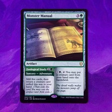 Monster Manual Zoological Study CLB 242 Commander Baldurs Gate Green MTG R D&D