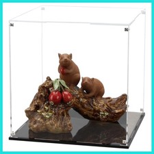 13 Inch Clear Self Assembly Acrylic Display Case, Clear Cube Counter Tops Box...