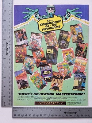 Commodore 64 128 Programs Mastertronic Vegas Jackpot Print Advertisement