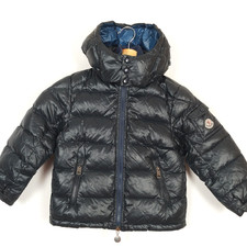 MONCLER Kids Puffer Jacket 4 Years 104 Cm Black Insulated Down Fill Polyamide