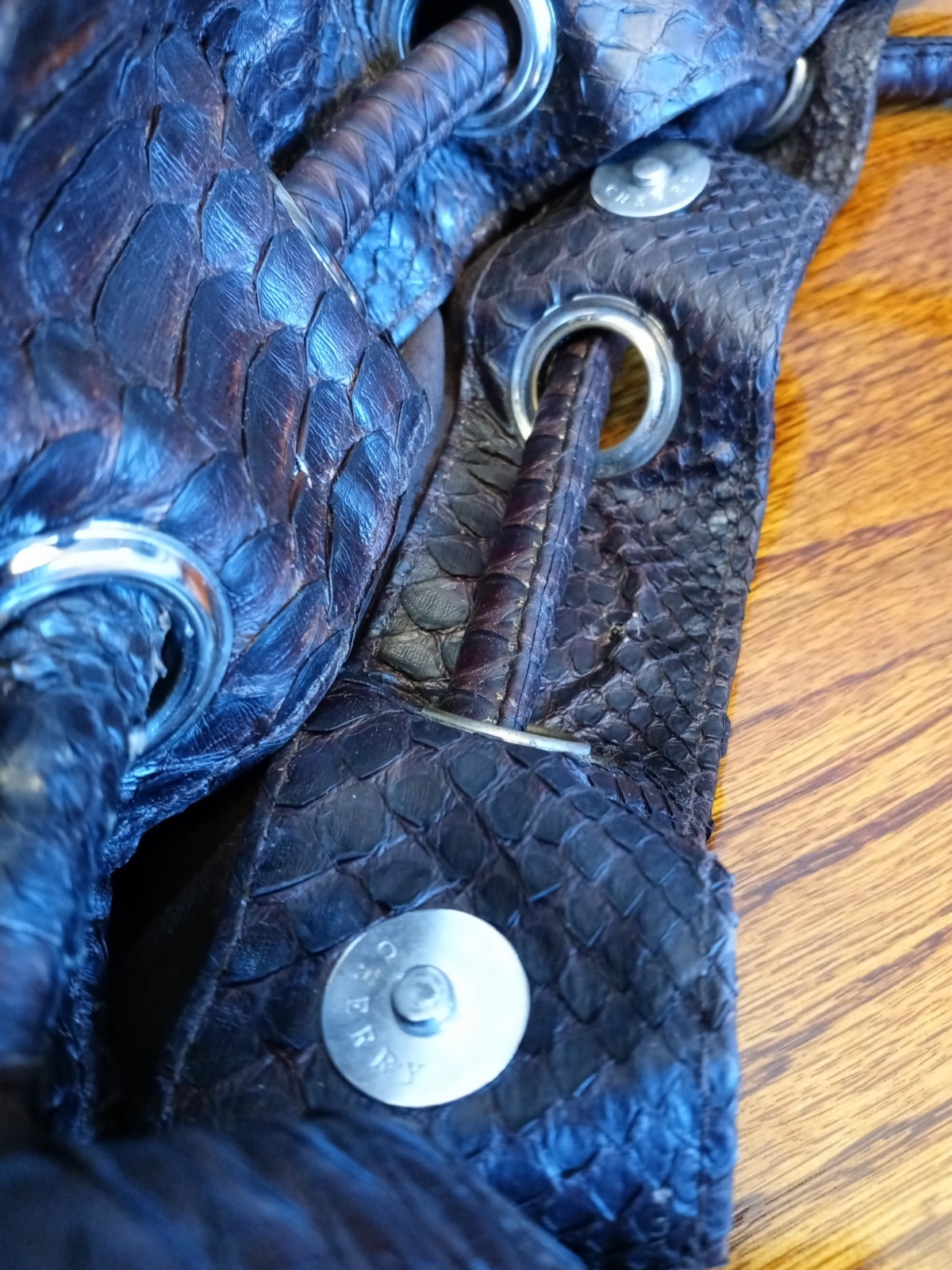 Rodrigo Otazu Brown Large Python Hobo Shoulder Ba… - image 21