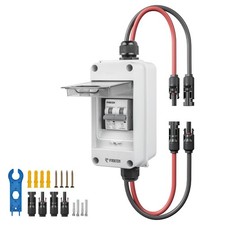 10A Solar Panel Disconnect Switch 400V DC/AC PV Disconnect Switch Miniature C...