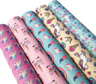 New ListingFaux Leather Fabric Sheets Rainbow Unicorn Glitter Shiny Synthetic Leather for D