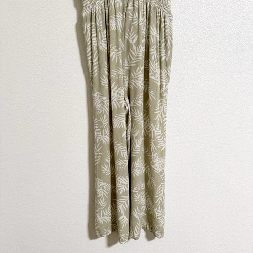 Lascana Jumpsuit Tropical Palm Striped Mixed Print Grün Weiß Größe 4 - Bild 8 von 13