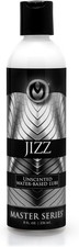Jizz Unscented Water-Based Lube Creamy White Texture for Visual Realism - 8 Oz