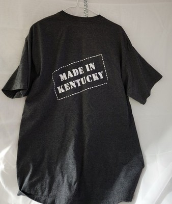 Evan Williams Bourbon Made in Kentucky Gray Graphic Crew Neck T-Shirt XL