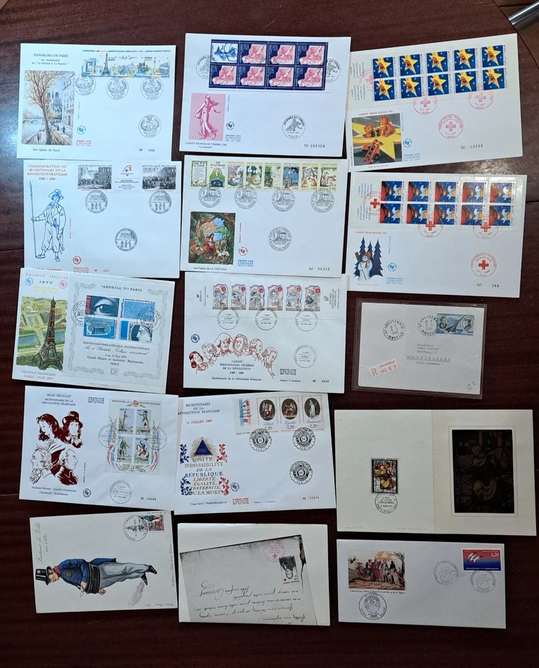 Frankreich FDC-s gestempelt oblitere Couvertures du premier jour sh. Foto - Bild 1 von 1