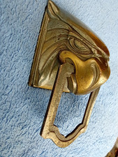 T&uuml;rklopfer Adler  schweres Messing Antik T&uuml;rbeschlag Adlerkopf Patina