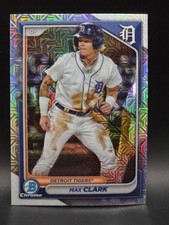 2024 Bowman Chrome Prospects Max Clark Mojo Refractor #BCP-74 Detroit Tigers