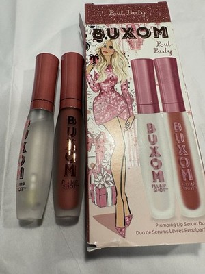 BUXOM POUT PARTY Plumping Lip Serum Duo -4 ml. each- FILLER/DOLLY BABE - NIB