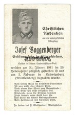 Orig. Sterbebild Soldat Ld.Schtz.BtL.494 + LUDWIGSBURG Selbstm*rd 1941