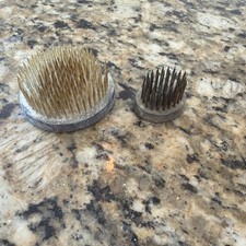 Vintage Pin Flower Frogs Metal Spikes Heavy Florist Tool for Floral Decor