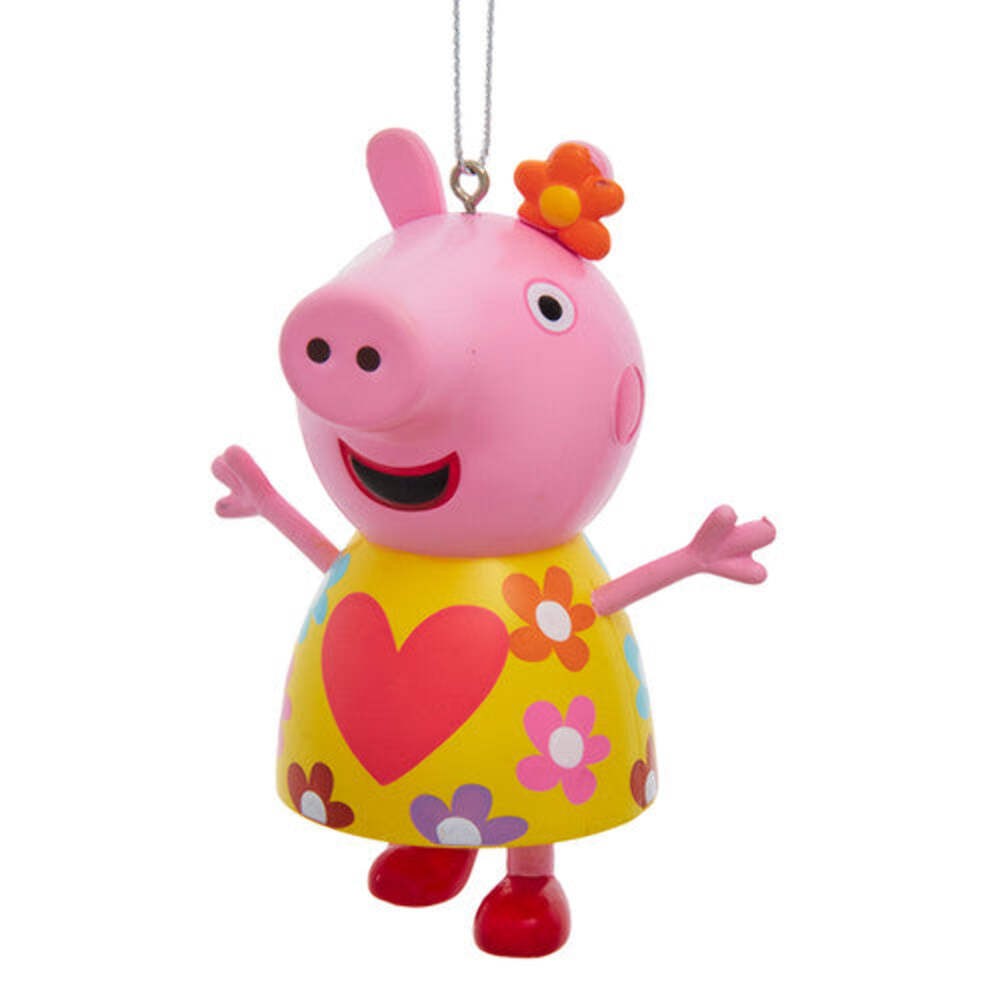 Peppa Pig with Yellow Dress Ornament 3.5 Inches