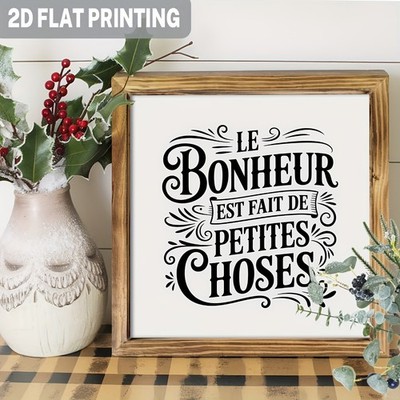 Le Bonheur Est Fait De Petites Choses French Quote Wood Sign Farmhouse Decor
