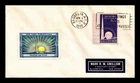 NEW YORK WORLDS FAIR FDC SCOTT 853 PASTED ON CACHET US COVER CREASED BACK