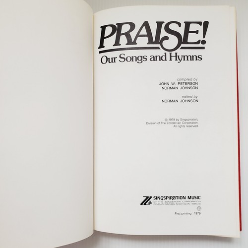 Praise Our Songs And Hymns Song Book Christian Music Hardcover Hymnal - Picture 5 of 22