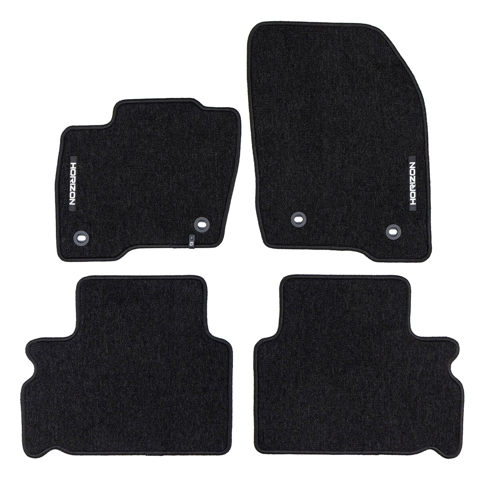 Tapis de sol velours noir 4 pièces pour Ford Galaxy et S-Max