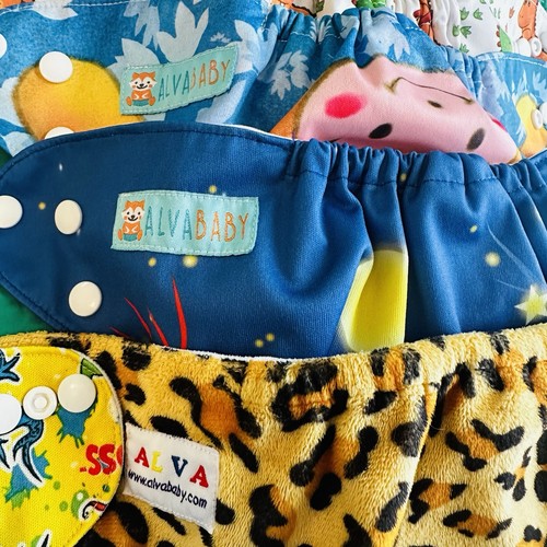 Lot 14 Cloth Diaper Unisex Boy Girl Alva Baby Nora’s Nursery Mama Koala Kawaii - Picture 2 of 21