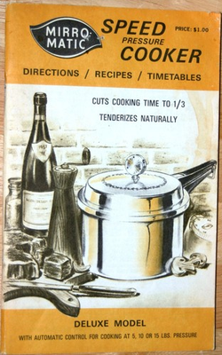 #ad #ad Mirro Matic Speed Pressure Cooker: Directions Recipes Timetables $11.49