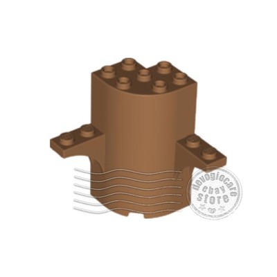 1x LEGO 60373 Viertelzylinder mit zwei Bögen 3x3x5 Mittlere Haselnuss | 6299751