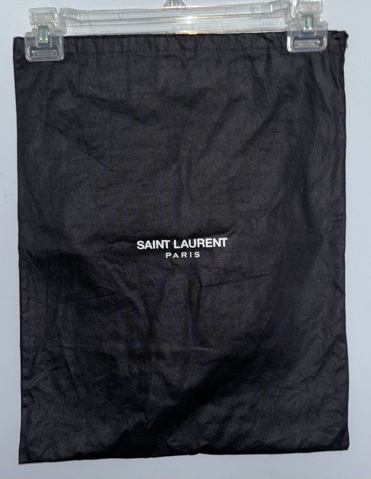 Saint Laurent Paris sacchetto antipolvere nero 13 1 2 pollici x 17 pollici