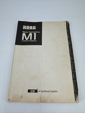 Manuale d'uso KORG M1 vintage ORIGINALE. Spedizione veloce. Usato.