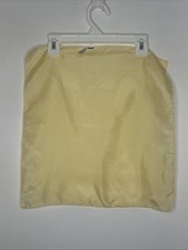 Vintage 15  Pocket Square Chaps Ralph Lauren 100 Silk Italy Made Pale Yellow