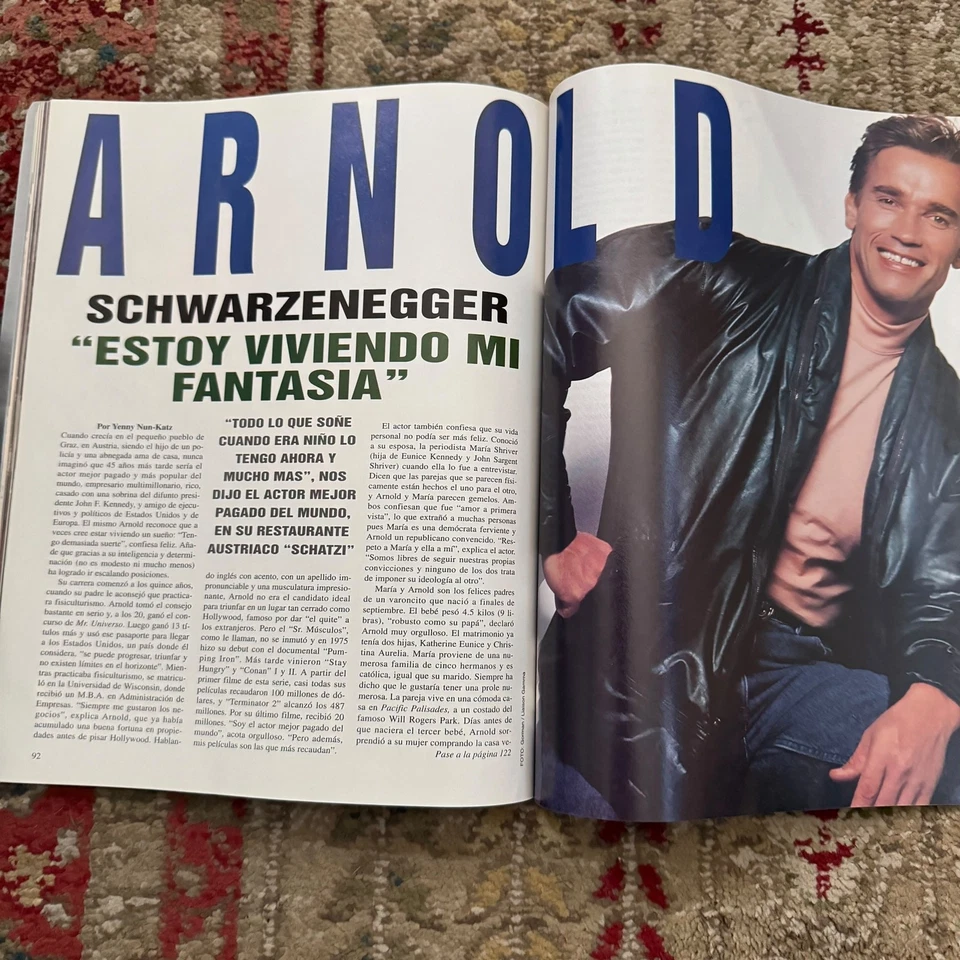 January 1994 Vanidades Magazine Jane Seymour, Arnold Schwarzenegger Anos 34 #2 Foto 3 de 4