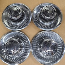 Set Of 4 Vintage Used Oem C3 Corvette Rally Center Hubcaps Wheel Caps 1969-1982