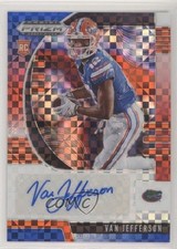 2020 Prizm Draft Picks Rookies Red White & Blue 4/99 Van Jefferson #283 Auto u6m