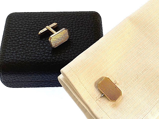 VINTAGE SOLID SILVER 925 CUFFLINKS HALLMARK UK MA… - image 4