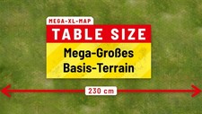 Grasslands – Basisterrain für BattleTech - Play Mat - Battlemap - Hex Map MEGAXL
