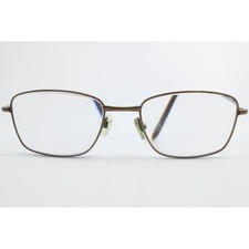 Saki MOD.317 Brown Metal Eyeglass Frames Handmade Japan 52/18/145 BWN