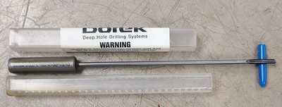 Botek 3.0x163 K15B 13/10 Deep Hole Coolant Fed Gun Drill Single Flute