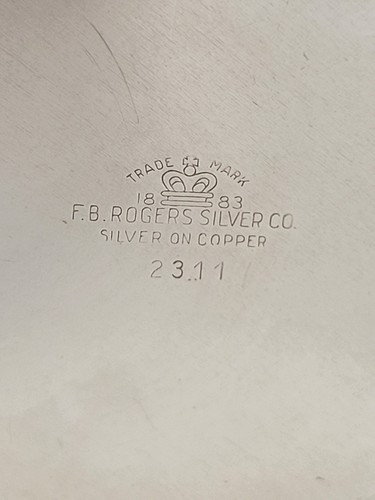 F B Rogers Silver Co Silver on Copper Teapot #2311 - Picture 5 of 5