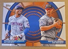 2025 Topps Series 2 Dynamic Duo Francisco Lindor / Pete Alonso #DD-5